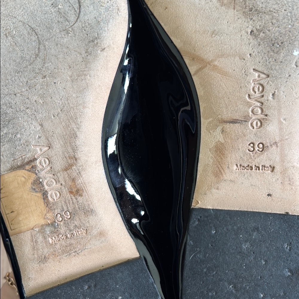 Aeyde Uma Patent Leather Ballerina Ballet Flats Size 39 US 8.5 - Picture 6 of 9